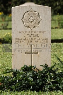 BEIRUT WAR CEMETERY - TAYLOR, JOHN